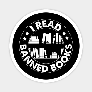 I Read Banned Books T-Shirt Magnet